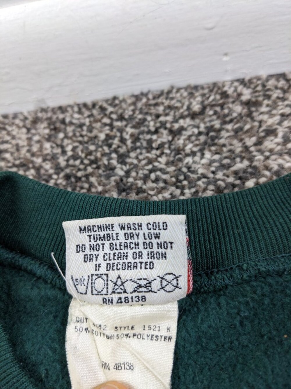 Vintage Miami Hurricanes Sweatshirt Nutmeg Mills Big Logo Mens Large USA Made - Picture 4 of 9